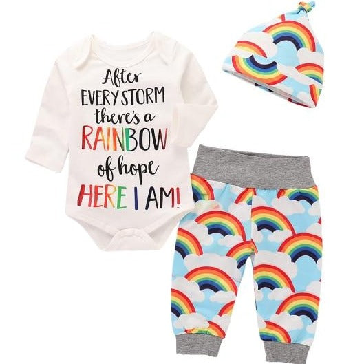 Baby Clothes Rainbow Pattern