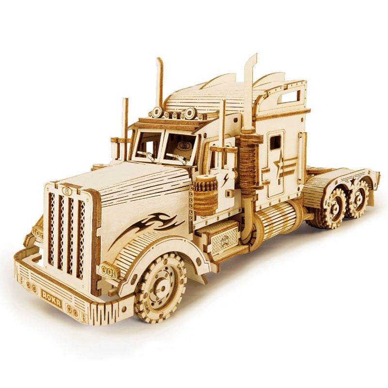 3D Wooden Puzzle Toys Scale Model Vehicle Building Kits for Teens