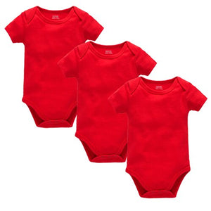 Cotton Baby Bodysuits, 3 Pack