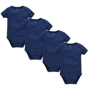 Cotton Baby Bodysuits, 4 Pack