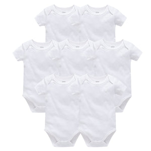 Cotton Baby Bodysuits, 7 Pack