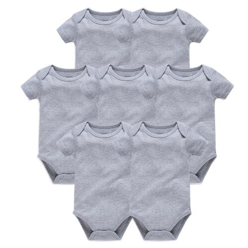 Cotton Baby Bodysuits, 7 Pack