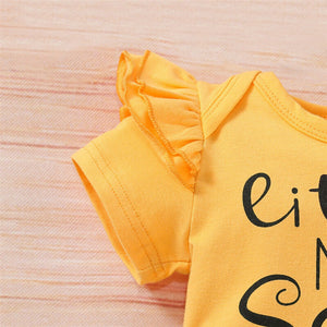 Baby Girl Suit Sunflower Print