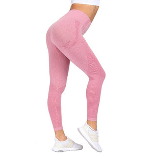 Women’s High Waist Seamless Leggings Ankle Yoga Pants Squat Proof Tights