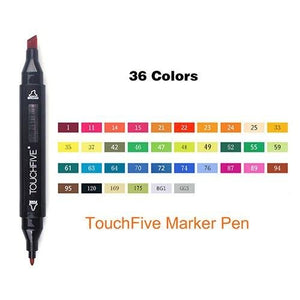 TOUCHFIVE Markers 36 Colors FEDEX 1-5 Day Delivery