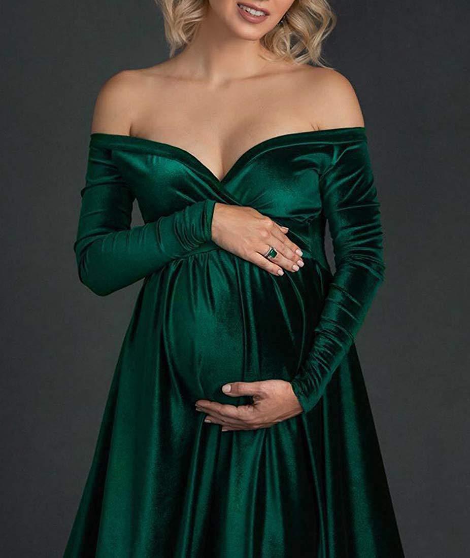 pregnancy photoshoot dress for blondie