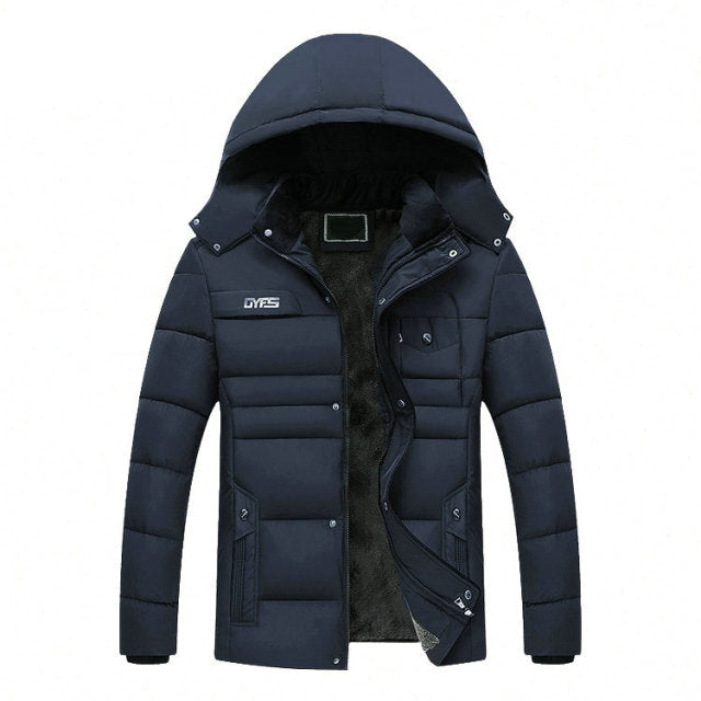 Winter Thicken Hooded Waterproof Warm Casual Parka for Teens and Young Men
