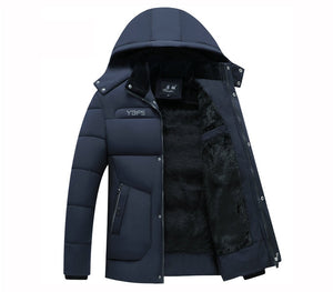 Winter Thicken Hooded Waterproof Warm Casual Parka for Teens and Young Men