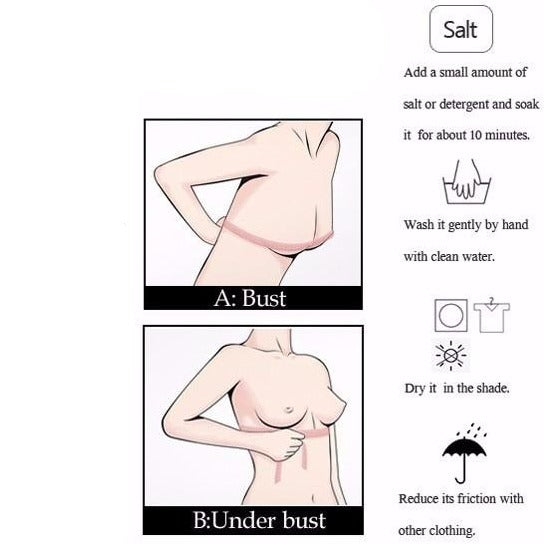 nursing bra size chart