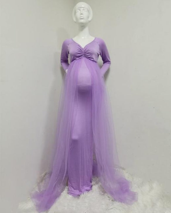 maternity dress with tulle