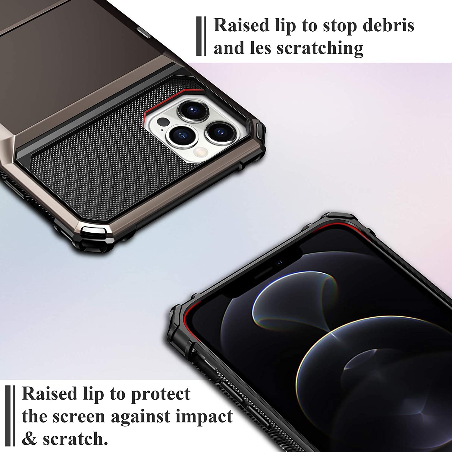 iphone 8 case with card holder protects camera
