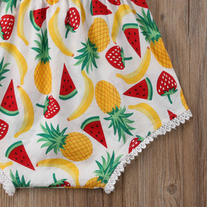 fruit print baby clothes