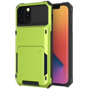 iphone 8 case with card holder green