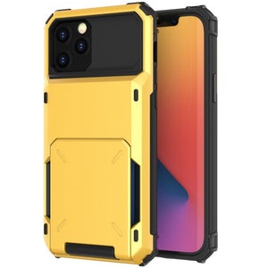 iphone 8 case with card holder yellow