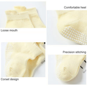 Anti Slip Baby Socks, 6 Pack