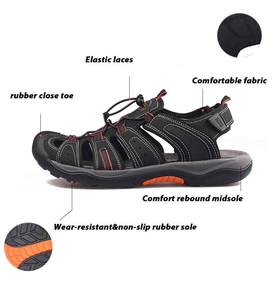 Men Summer Sandals | with Protective Topcap