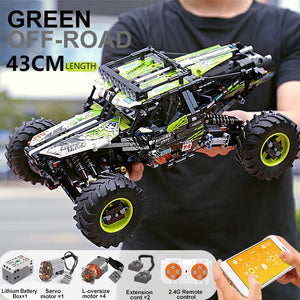 green off road toy car