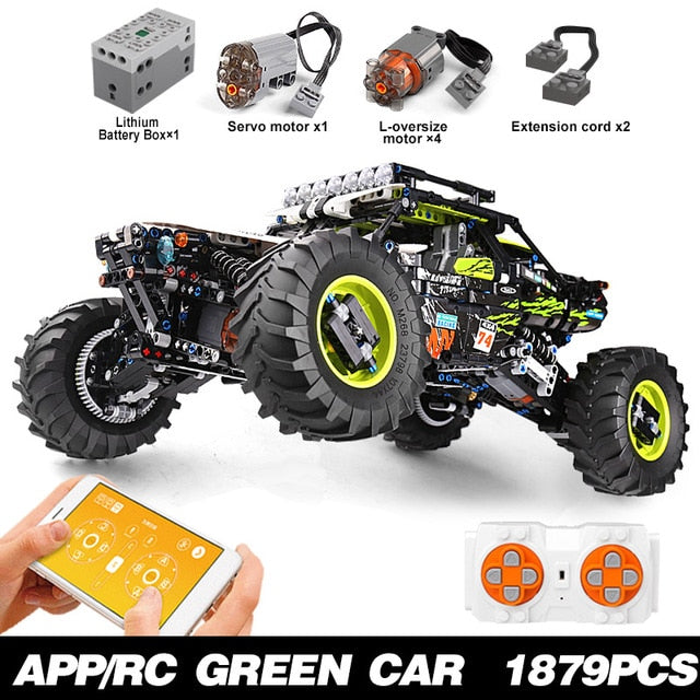 Remote Control Toy Car | MOULD KING | Motor Power Building Blocks Off Road 1879 Pcs