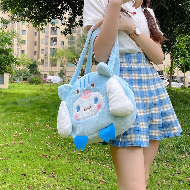 Plush Bag Toy for Girls Large Capacity Shouder Bag Plush Purse Toy Girls Gift