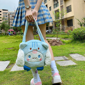 Plush Bag Toy for Girls Large Capacity Shouder Bag Plush Purse Toy Girls Gift
