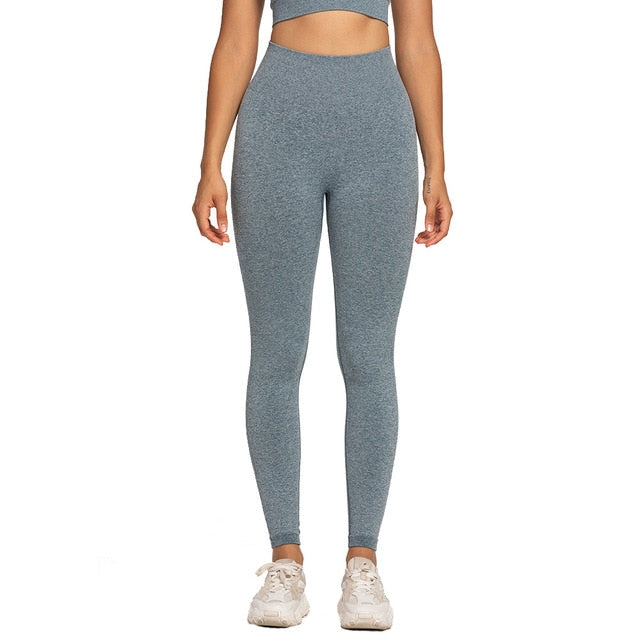 Spanx - Look at Me Now Seamless Leggings - Charcoal Heather Gray