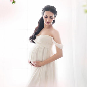 white dress for pregnant
