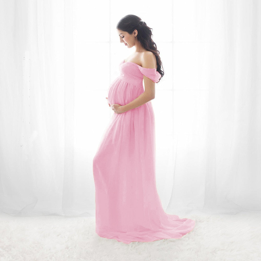 dress for maternity photoshoot home