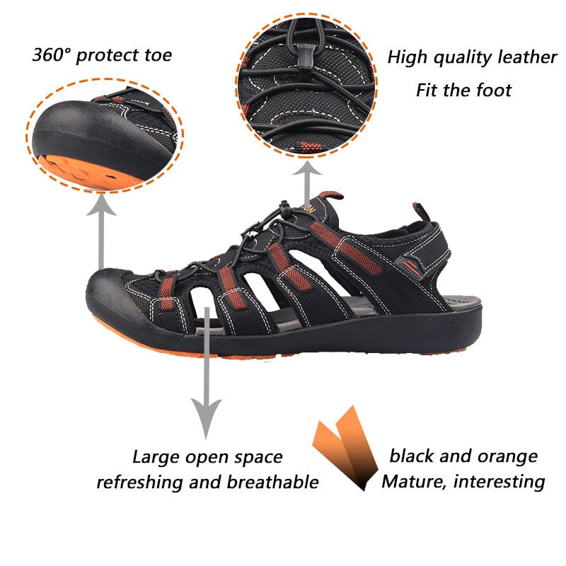 Men Summer Sandals | with Protective Topcap