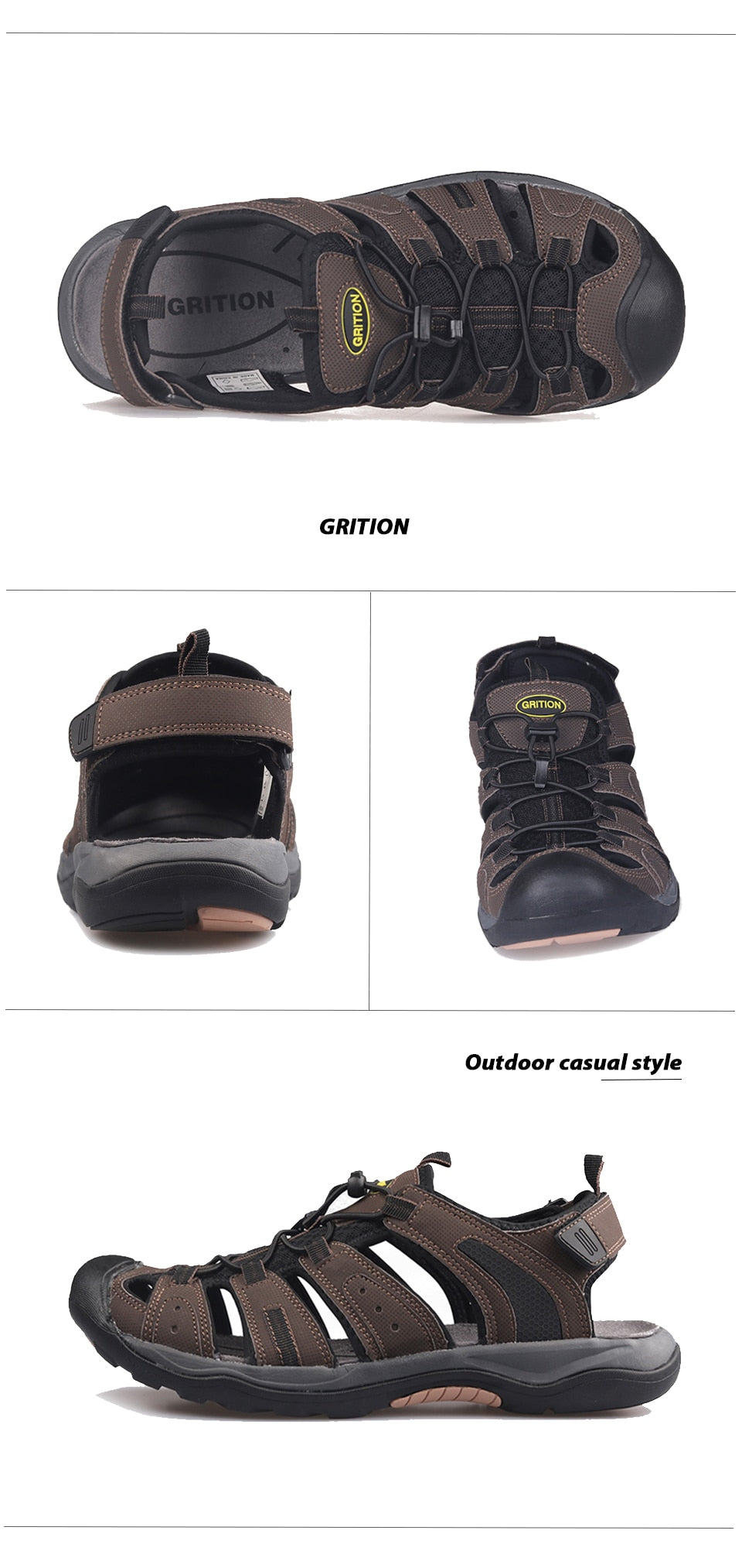 Men Summer Sandals | with Protective Topcap