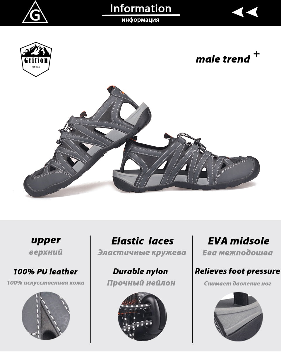 Men Summer Sandals | with Protective Topcap