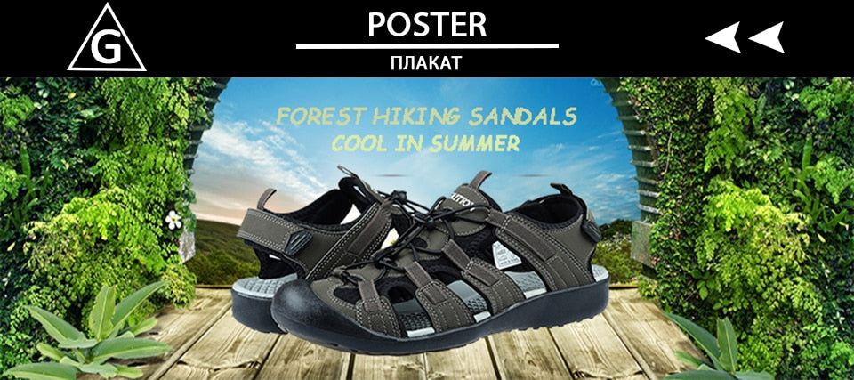 Men Summer Sandals | with Protective Topcap