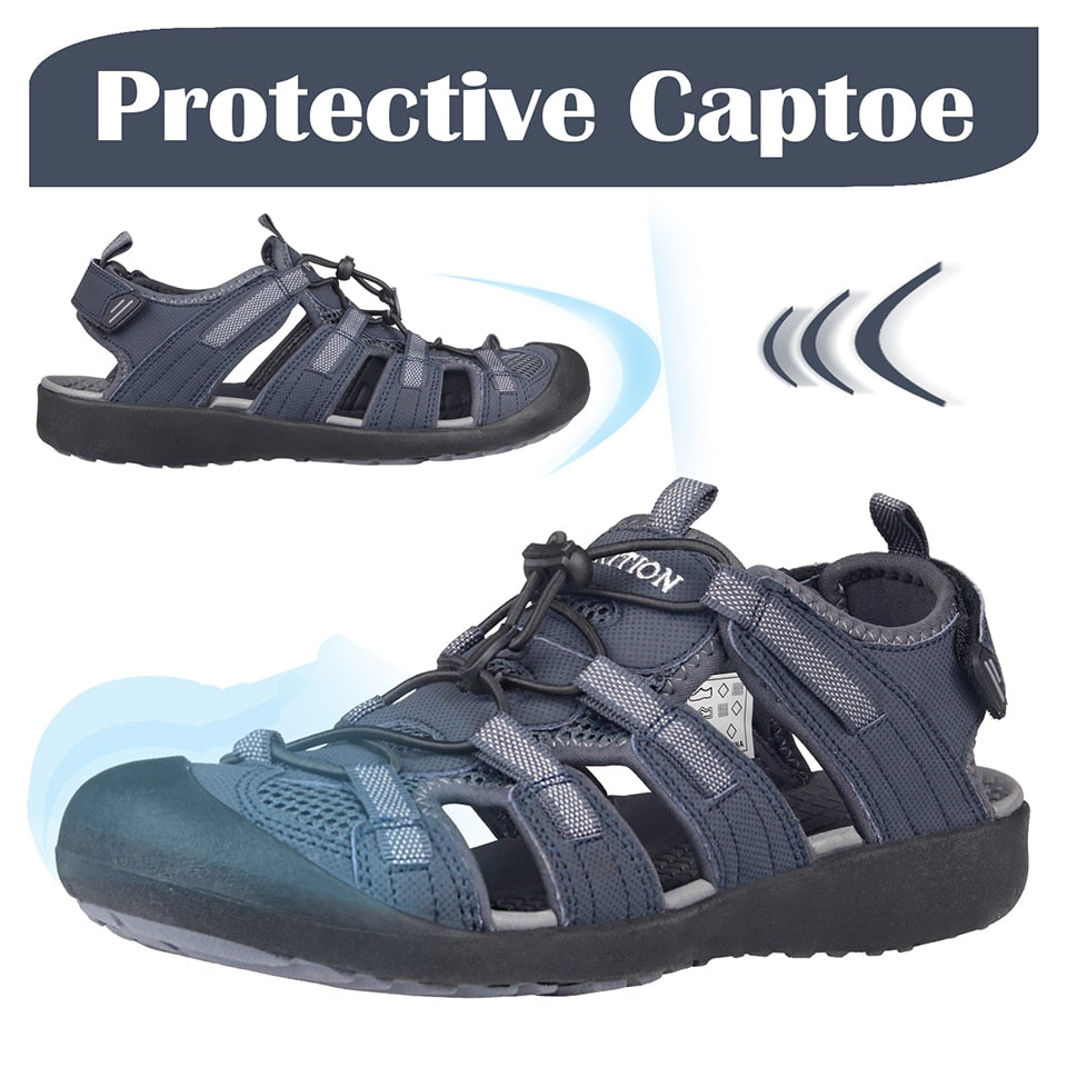 Men Summer Sandals | with Protective Topcap