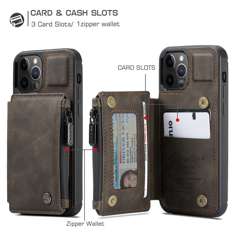 iphone xs cardholder max cases brown