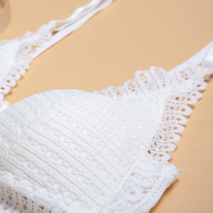 lace white bra