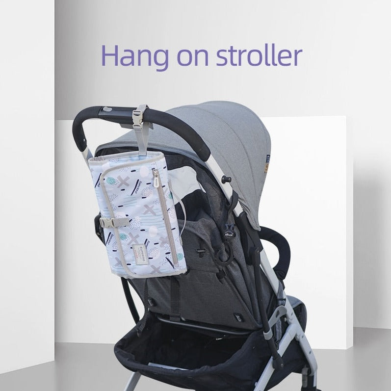 Baby Portable Changing Pad, Diaper Bag, Travel Mat Station