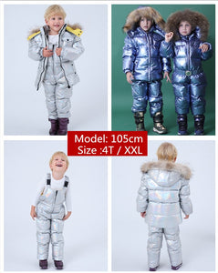 metallic snowsuit kids