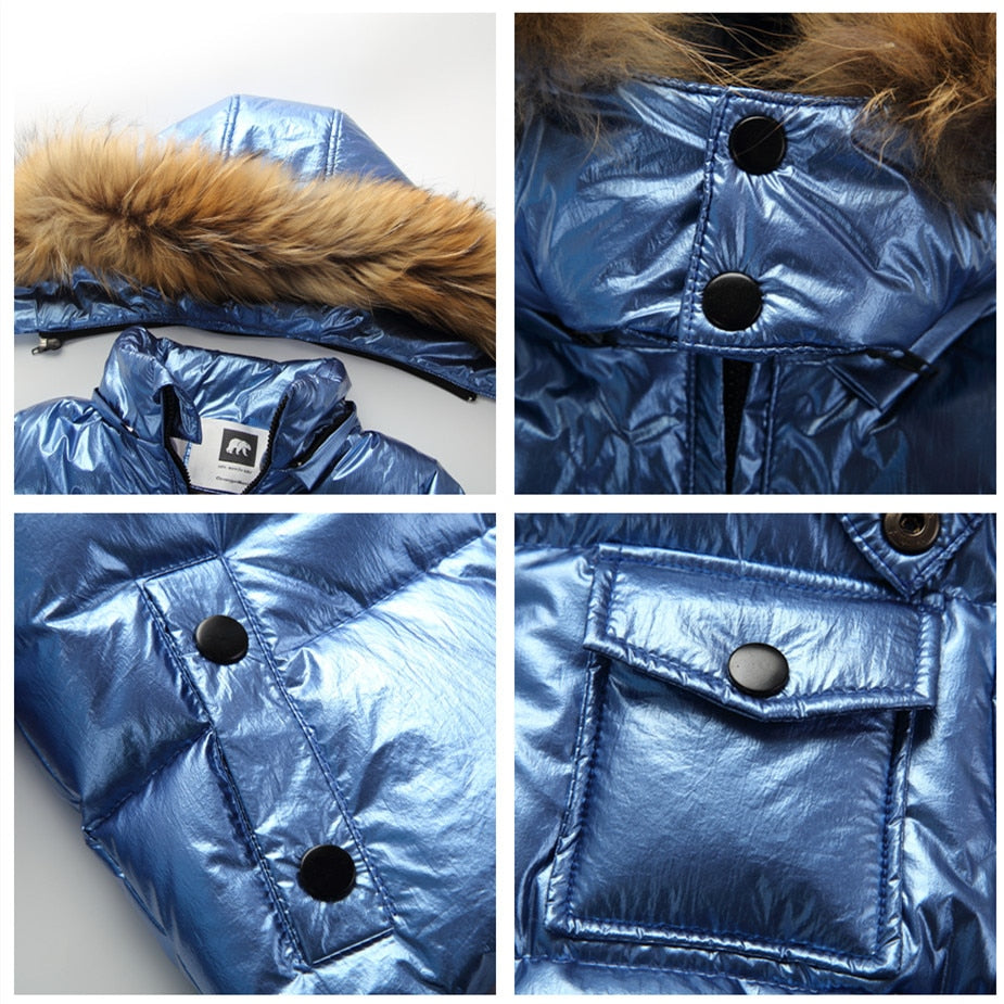 youth snowsuit with detachable hood