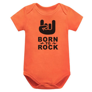 Summer Baby Bodysuits, Born To Rock