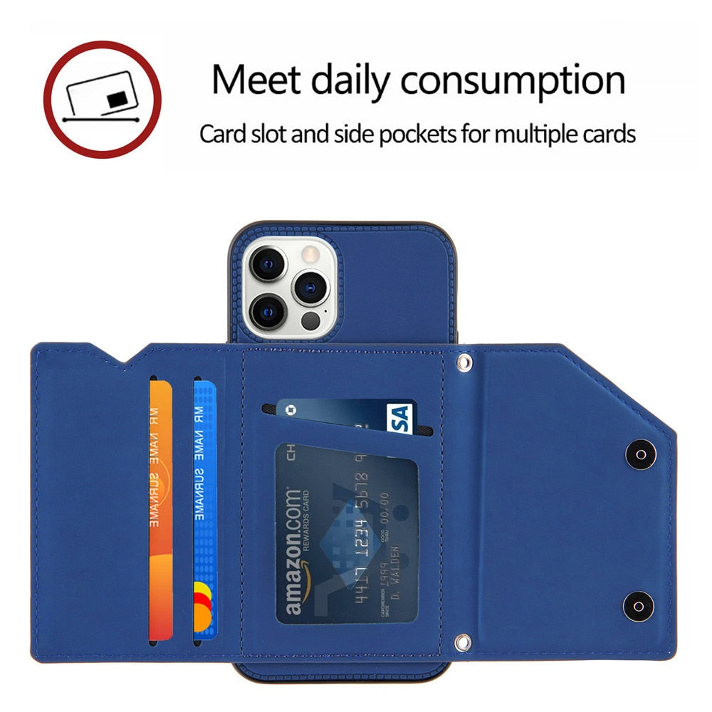 one 7 cardholder cases  blue