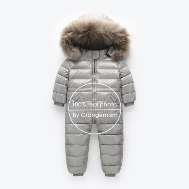 down snowsuit for infant