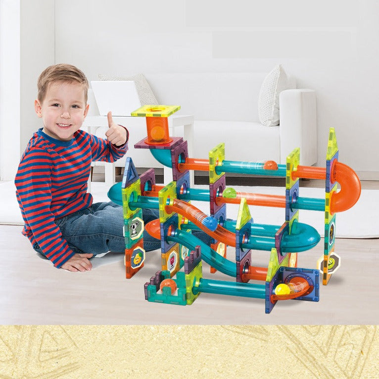 Magnetic Marble Race Games with Lights