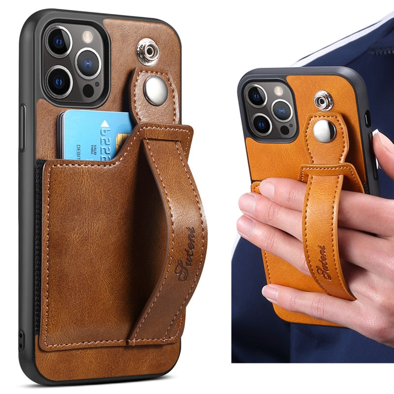 Leather Mobile Phone Cases With Card Holder