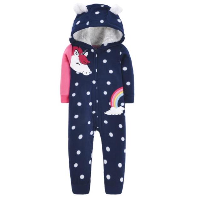 Hooded Winter Jumpsuit Babies Toddlers