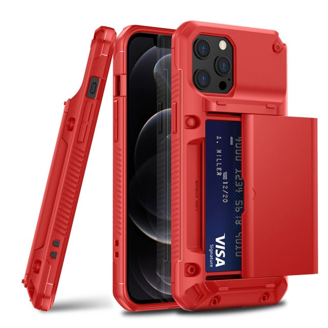  phone xr card case red
