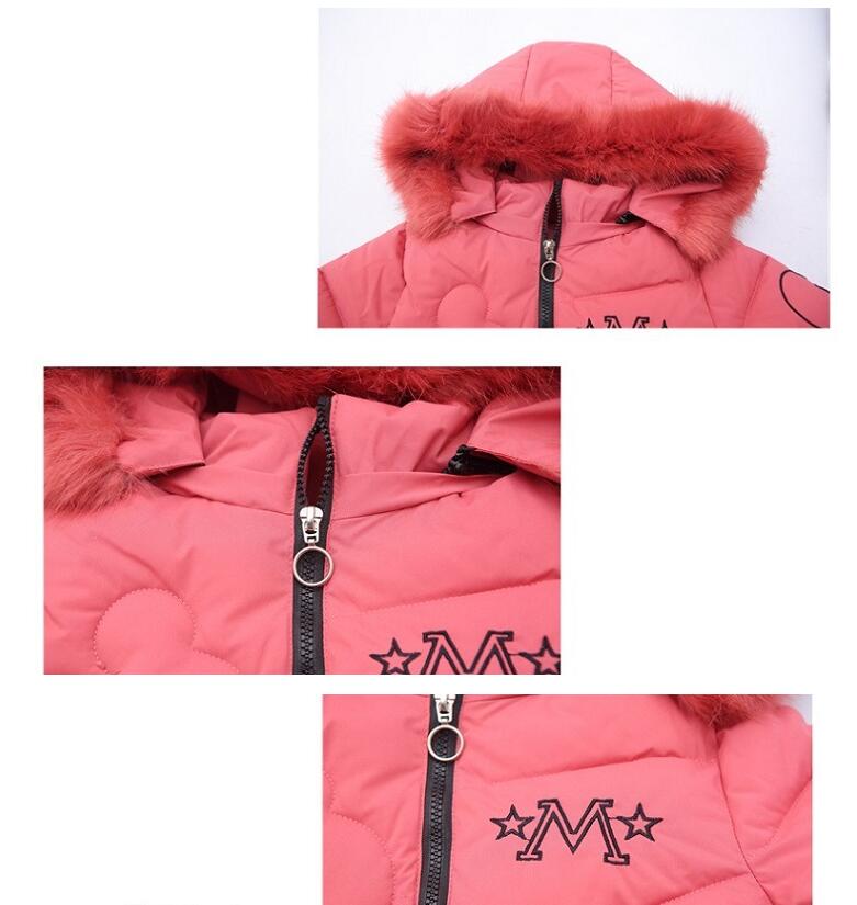 Windproof Winter Coat | Cartoon Style Coat Girls