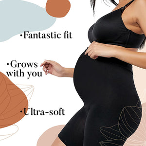 Maternity Shapewear with high waist and long legs that grows with your baby bump and provides perfect support 