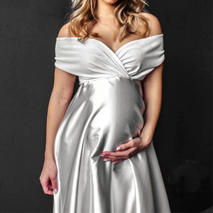 Silk Maternity Gown