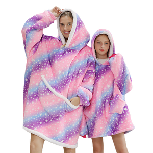 Blanket Hoodie with Pocket for Kids and Adults