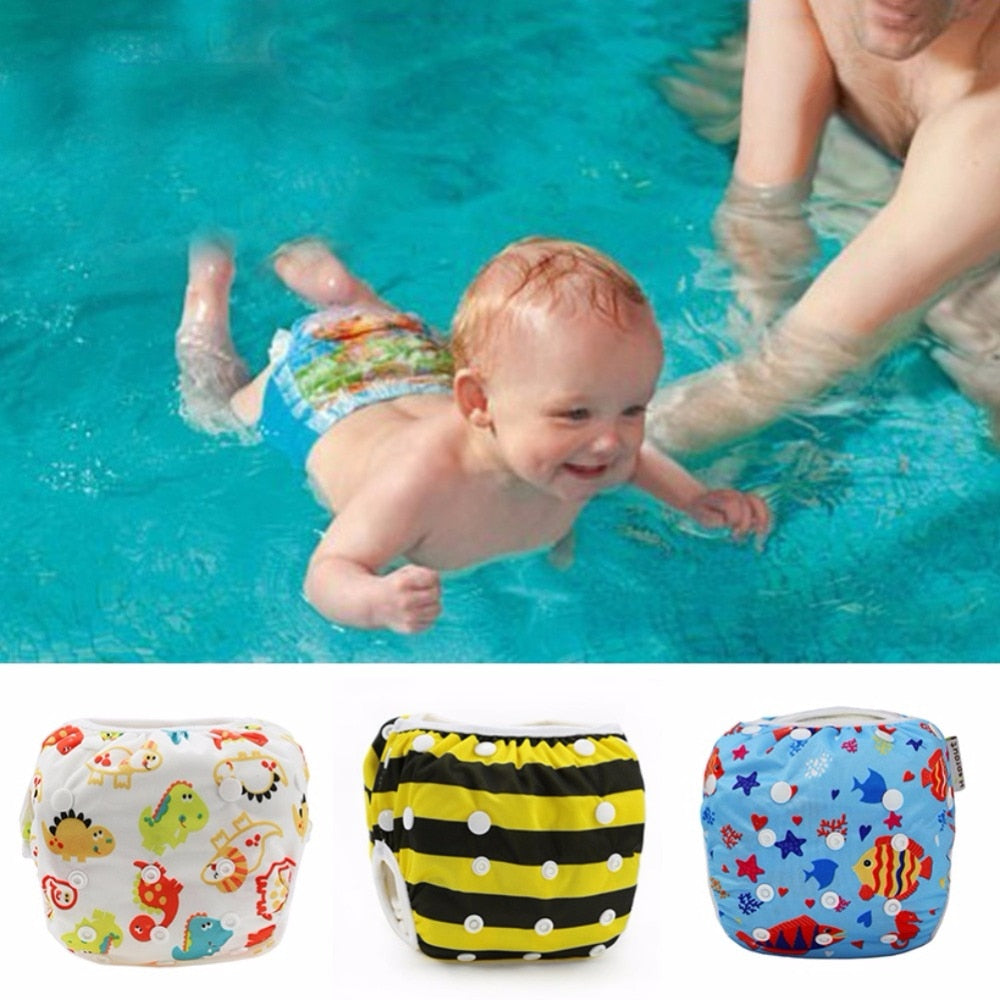 Reusable Swim Diapers, 4 Pack
