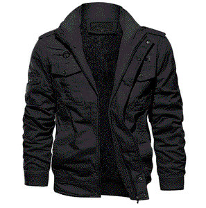 Bomber Zipper Jacket Winter Male Fleece Warm Coats